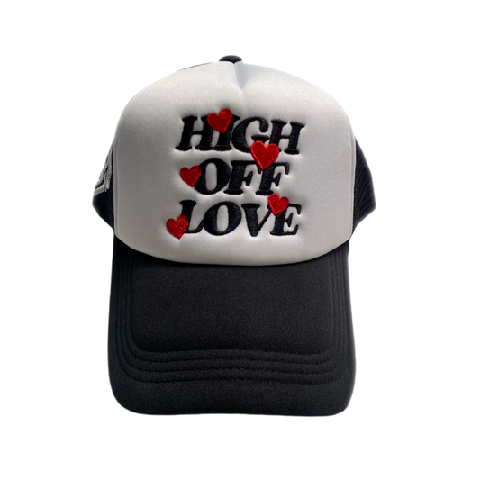 "High off Love" Trucker hat- Black