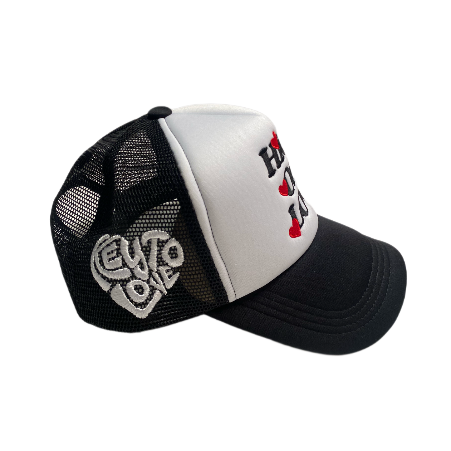 "High off Love" Trucker hat- Black