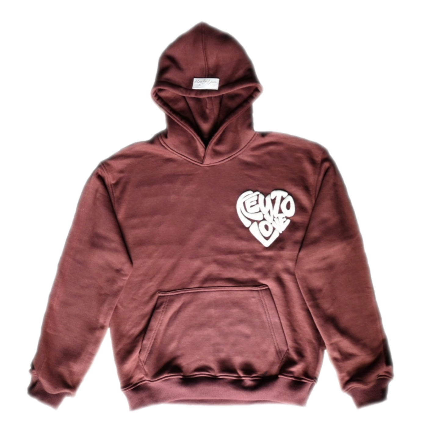 Key to Love “Heart” Hoodie- Brown and Cream