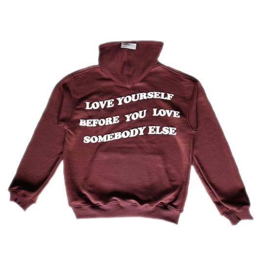 Key to Love “Heart” Hoodie- Brown and Cream