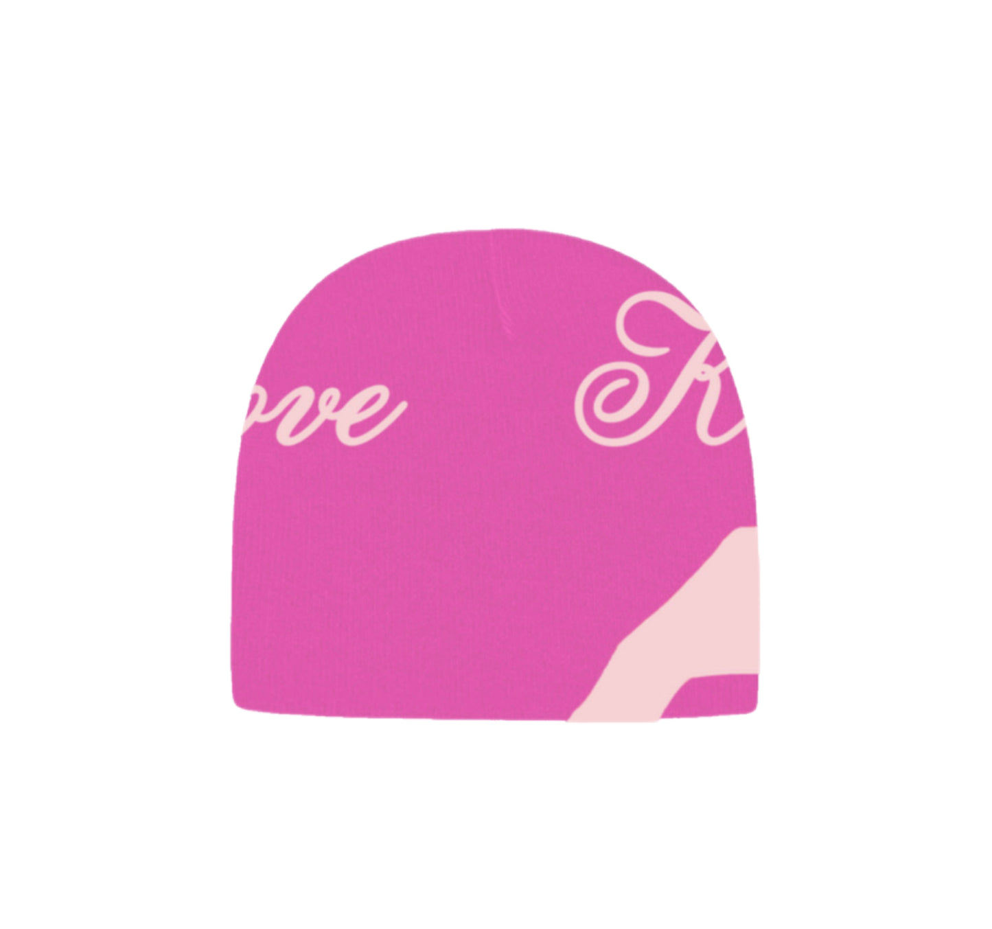 Key to Love "Heart Hands" Beanie - Hot Pink